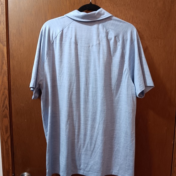 Hurley Mens Polo Shirt, Short Sleeve Athletic Golf‎ Casual Blue Large - Picture 3 of 4